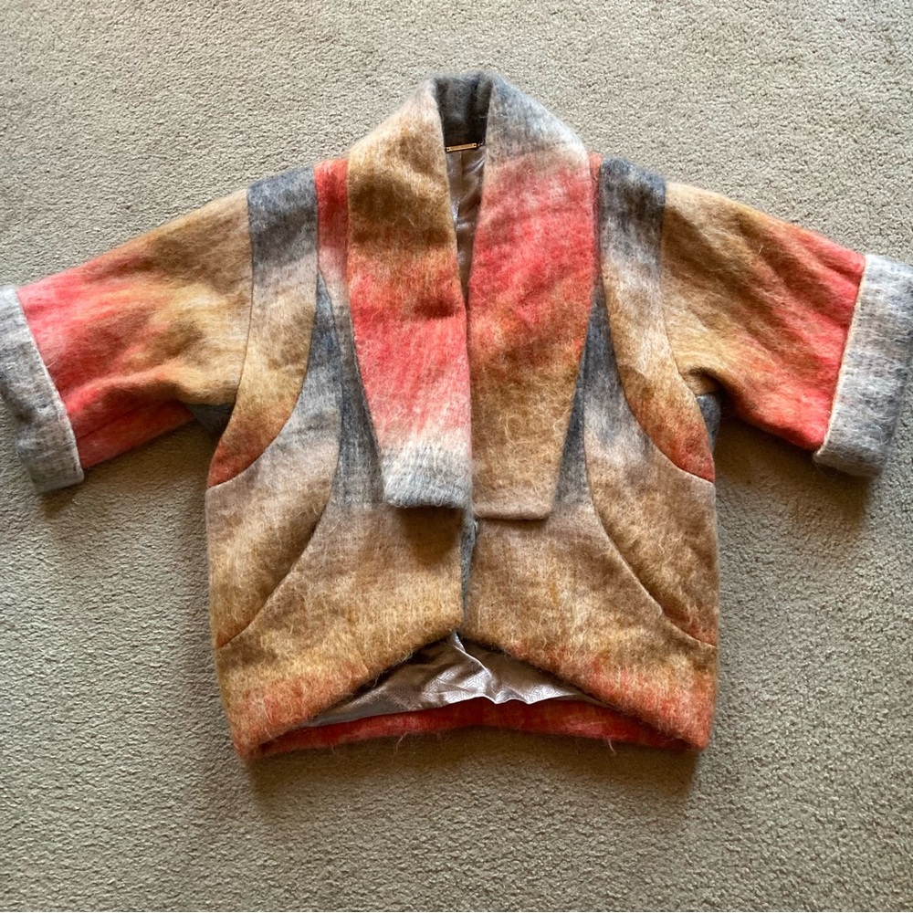 Matthew Williamson Fall 2009 Runway Multicolored Mohair Blend Jacket, UK Sz 6 - Picture 10 of 16